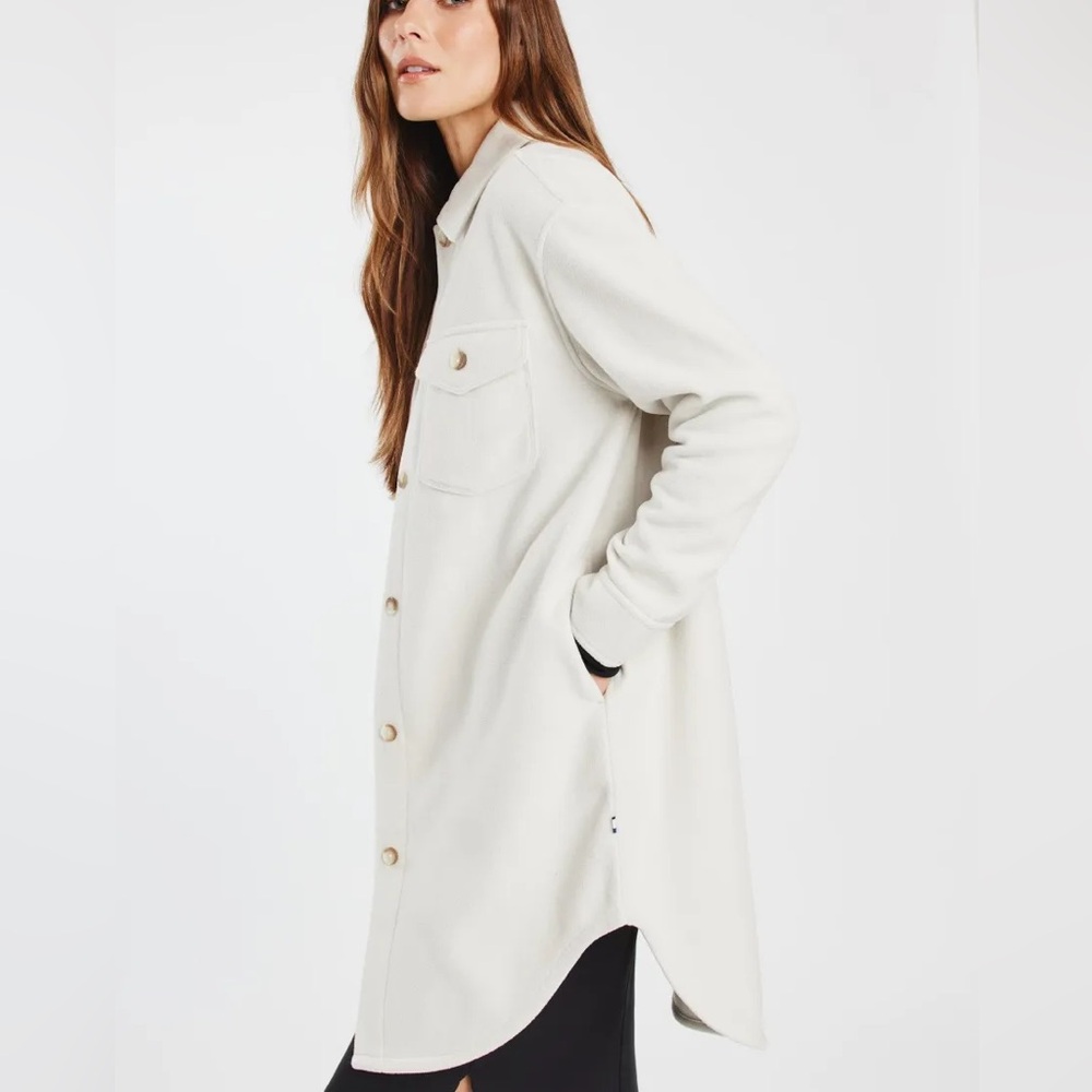 Kit and Ace Hygge Fleece Long Shirt Jacket - Picture 2 of 8